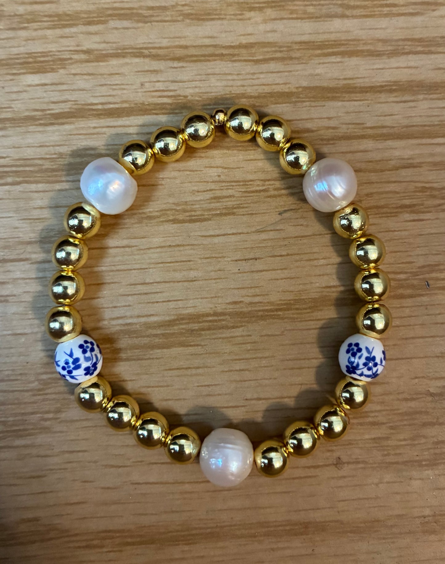 Pearl & Porcelain Bracelet