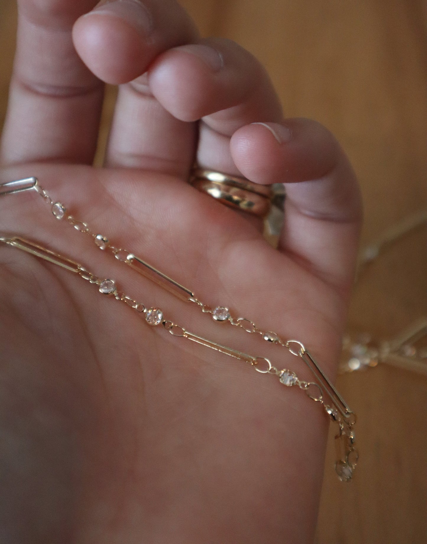 Dainty Crystal Choker Necklace