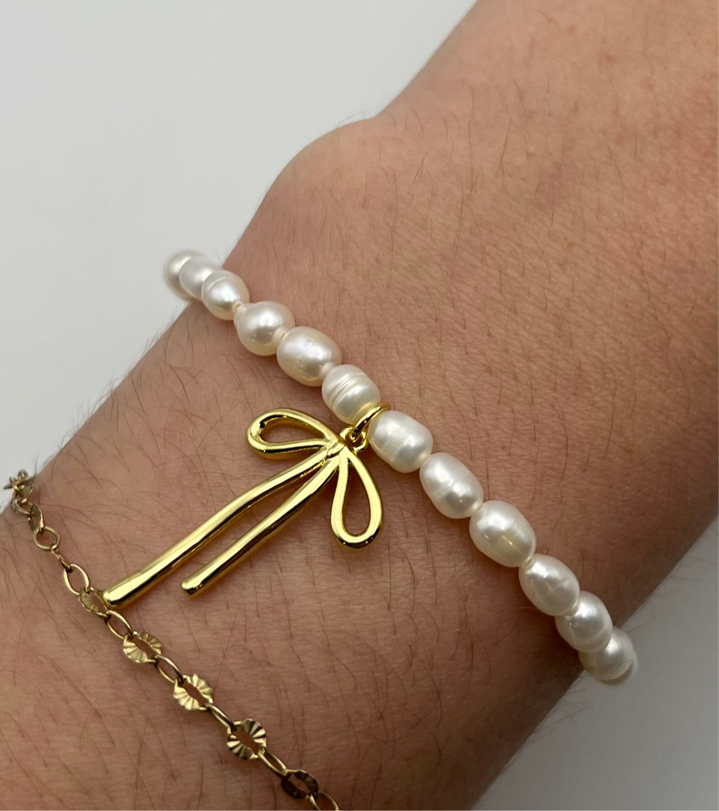 Pearl Bow Bracelet