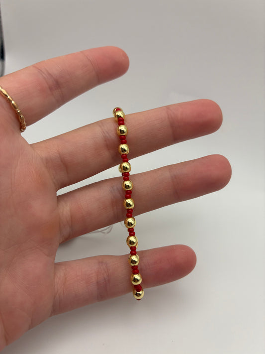 Red & Gold Bracelets