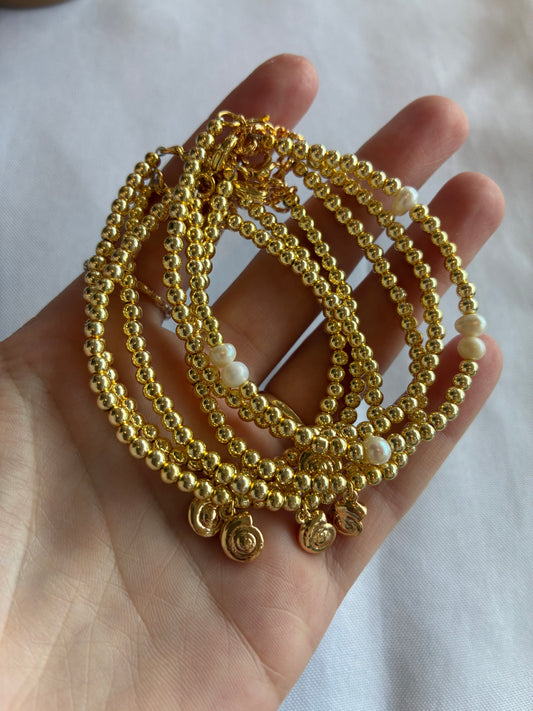 Gold Shell Bracelet