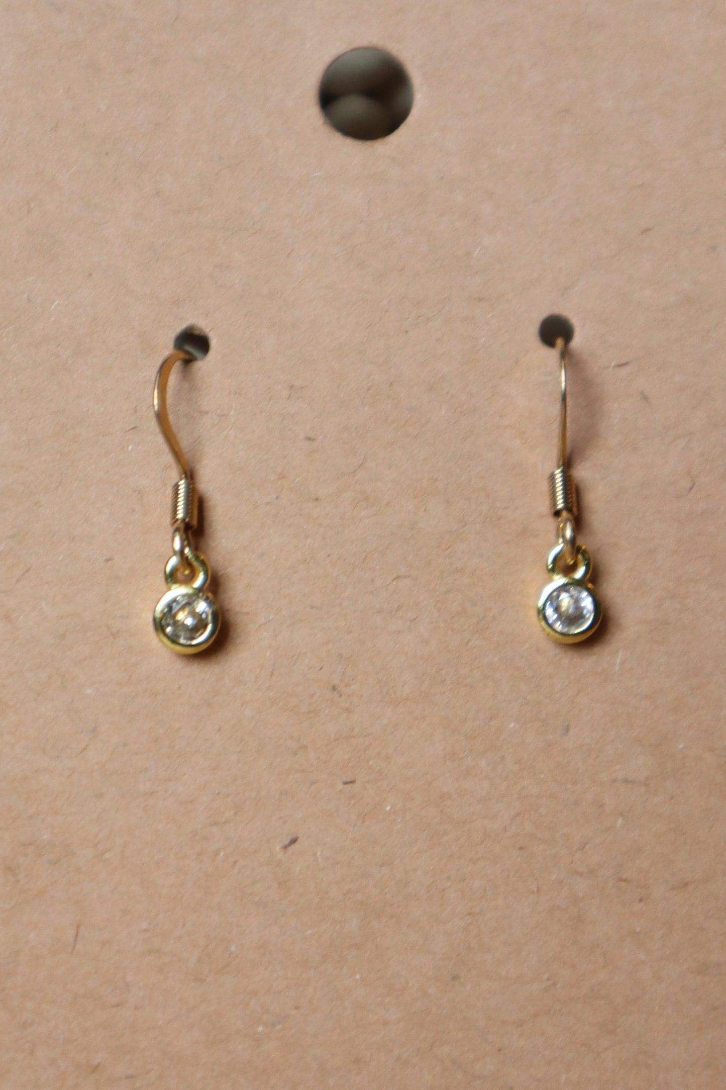 Simple Drop Crystal Earrings