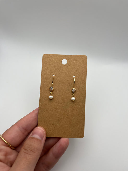 Dainty Pearl Earrings