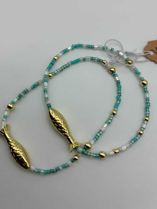Blue Fish Bracelet