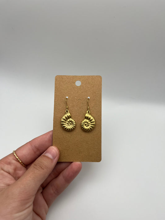 Gold Shell Earrings