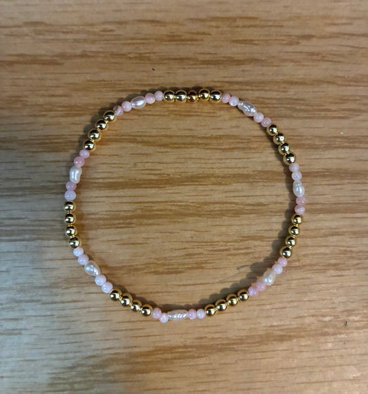 Pink, Pearl, & Gold Stacker