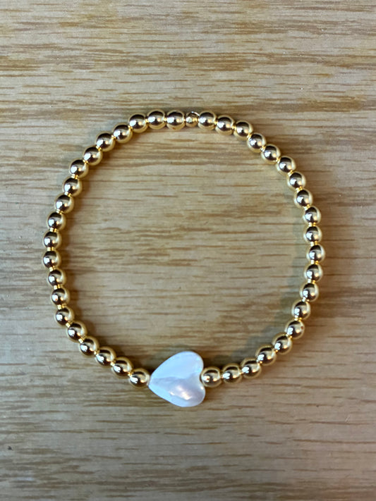 Gold Heart Bracelet