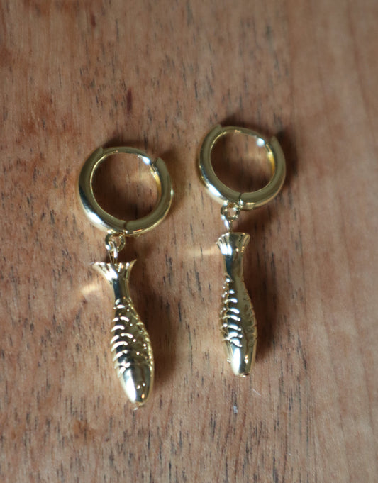 Fishie Huggie Hoops