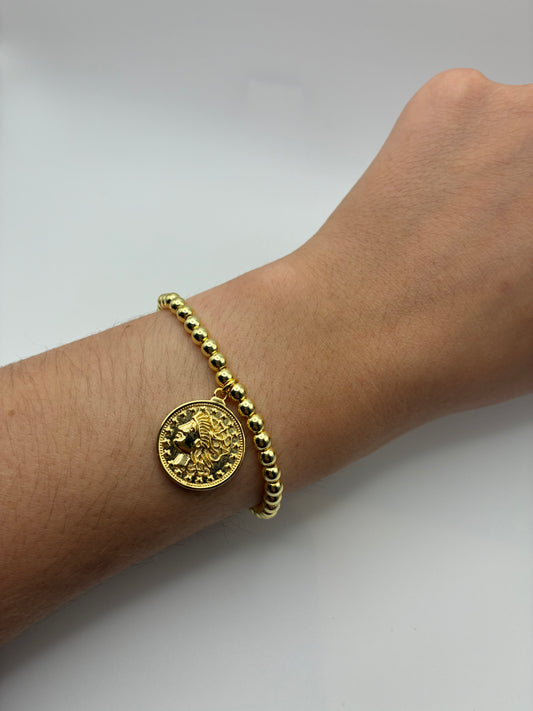 Gold Coin Bracelet