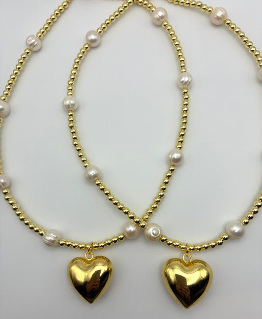 Puffy Heart Necklace