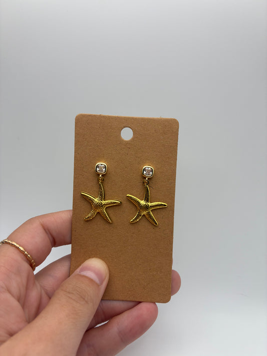 Square Crystal Posts with Starfish